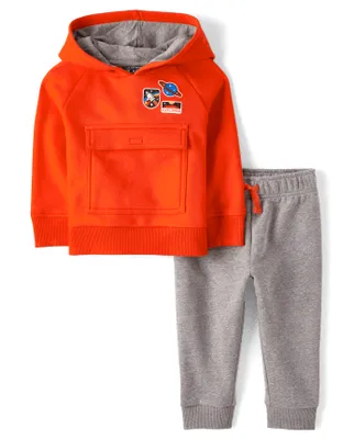 Toddler Boys Fleece 2-Piece Outfit Set