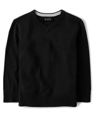 Baby And Toddler Boys V-Neck Sweater