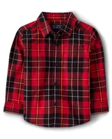 Baby And Toddler Boys Matching Family Plaid Poplin Button Up Shirt