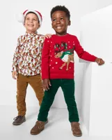 Baby And Toddler Boys Intarsia Reindeer Sweater