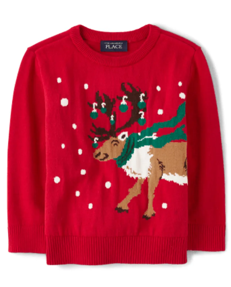 Baby And Toddler Boys Intarsia Reindeer Sweater