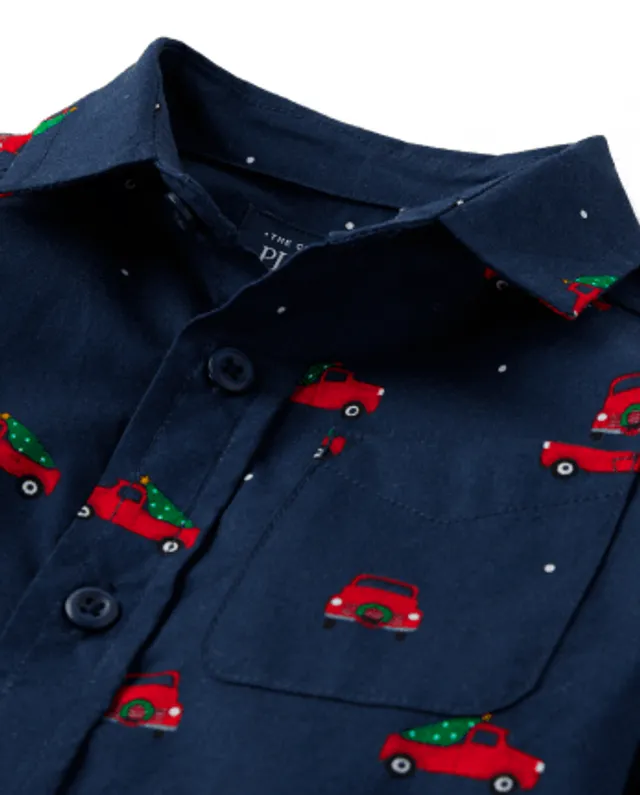 white christmas dresses OppoSuits Teen Boys Festivity Shirt - Christmas Shirt - Long Sleeve - Red main image 0