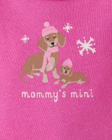 Baby Girls Dog Bodysuit 4-Pack