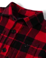 Baby And Toddler Boys Buffalo Plaid Flannel Button Up Shirt