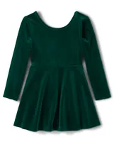 Toddler Girls Mommy And Me Velour Everyday Dress