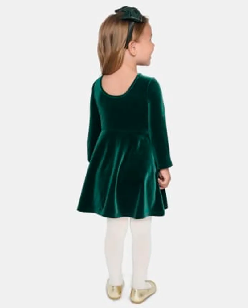 Toddler Girls Mommy And Me Velour Everyday Dress