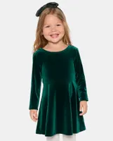 Toddler Girls Mommy And Me Velour Everyday Dress