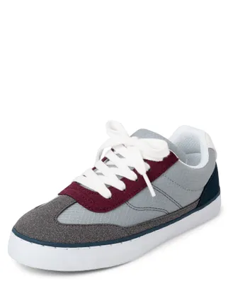 Boys Colorblock Canvas Low-Top Sneakers