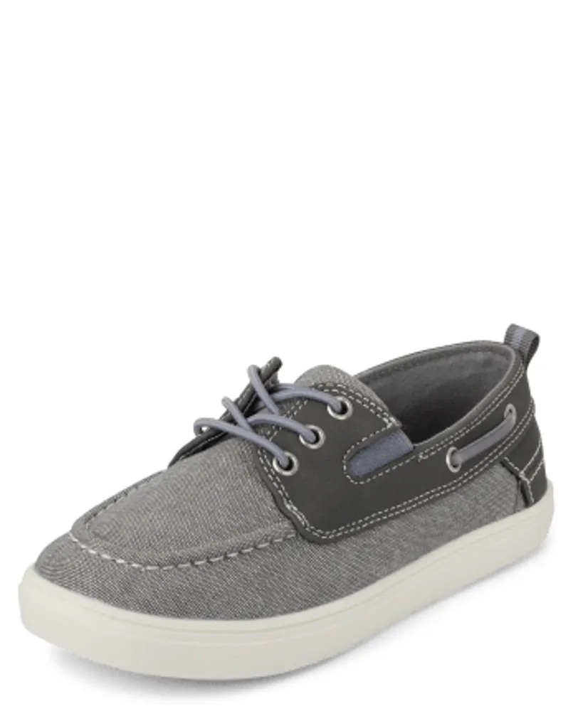 The Children's Place Boys Chambray Boat Shoes