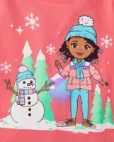 Baby And Toddler Girls Winter Girl Graphic Tee