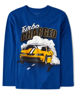 Boys Race Car Graphic Tee