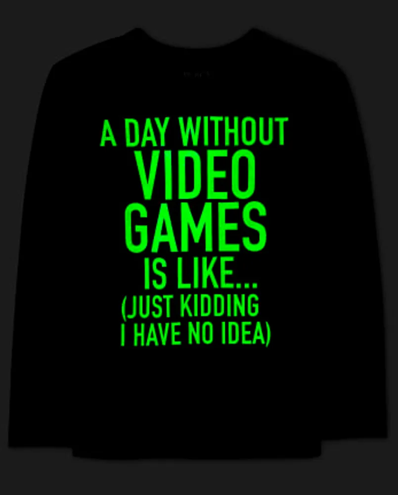 Boys Glow Video Games Graphic Tee