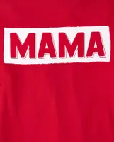 Womens Matching Family Mama Graphic Tee