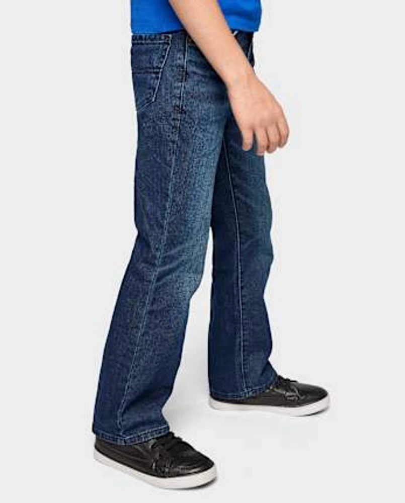 Boys Non-Stretch Bootcut Jeans