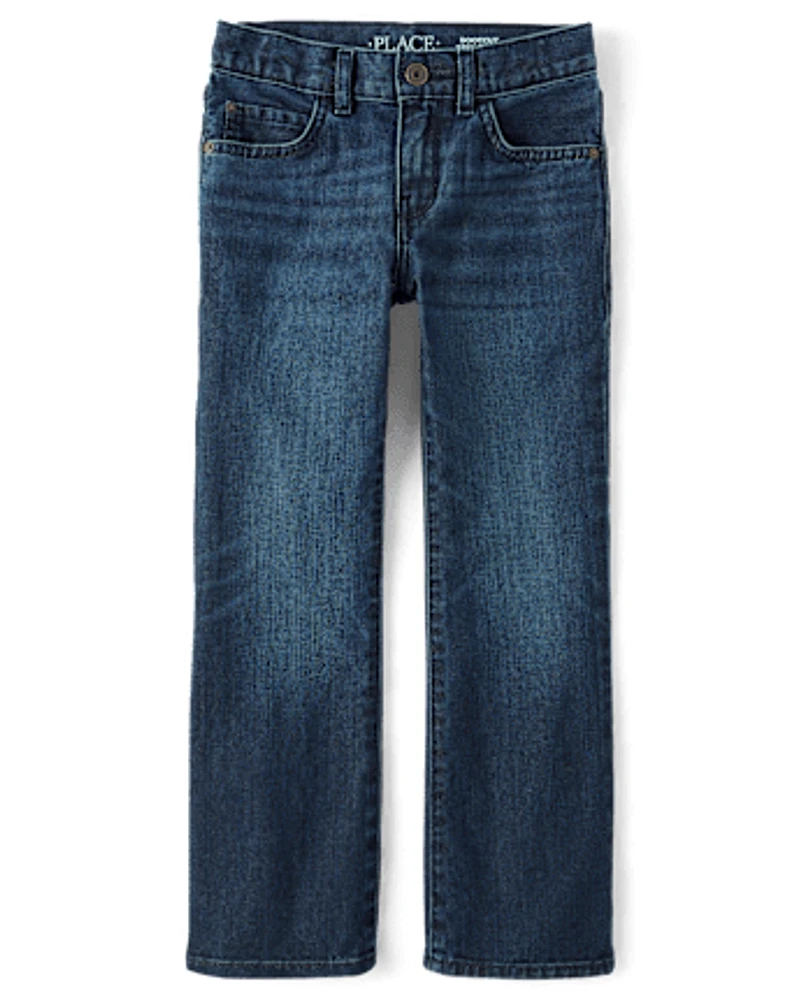 Boys Non-Stretch Bootcut Jeans