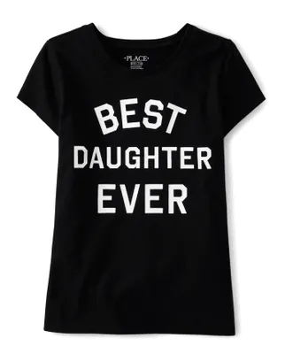 T-shirt graphique « Meilleure fille de tous les temps » pour filles