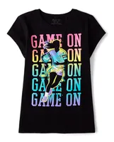 Girls Flag Football Graphic Tee