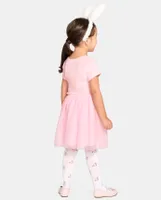 Toddler Girls Bunny Mesh Tutu Dress