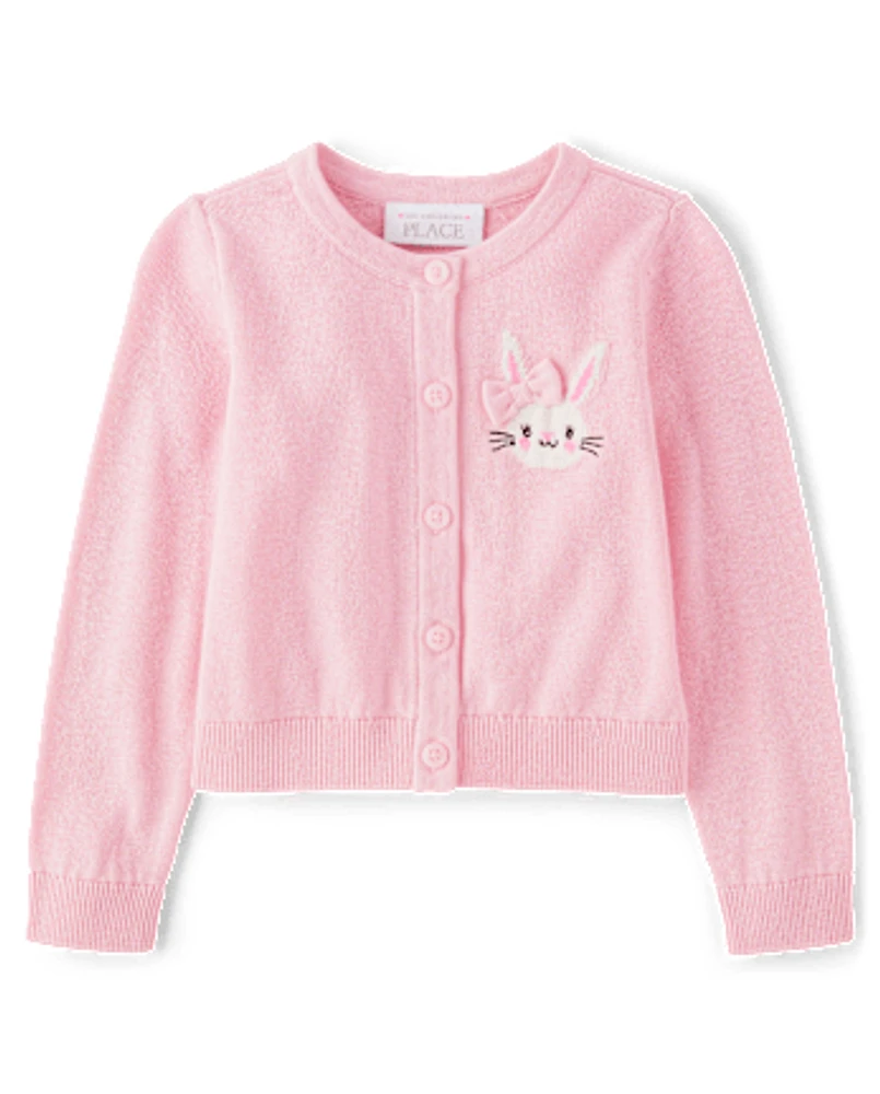 Toddler Girls Bunny Cardigan