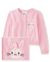 Toddler Girls Bunny Cardigan