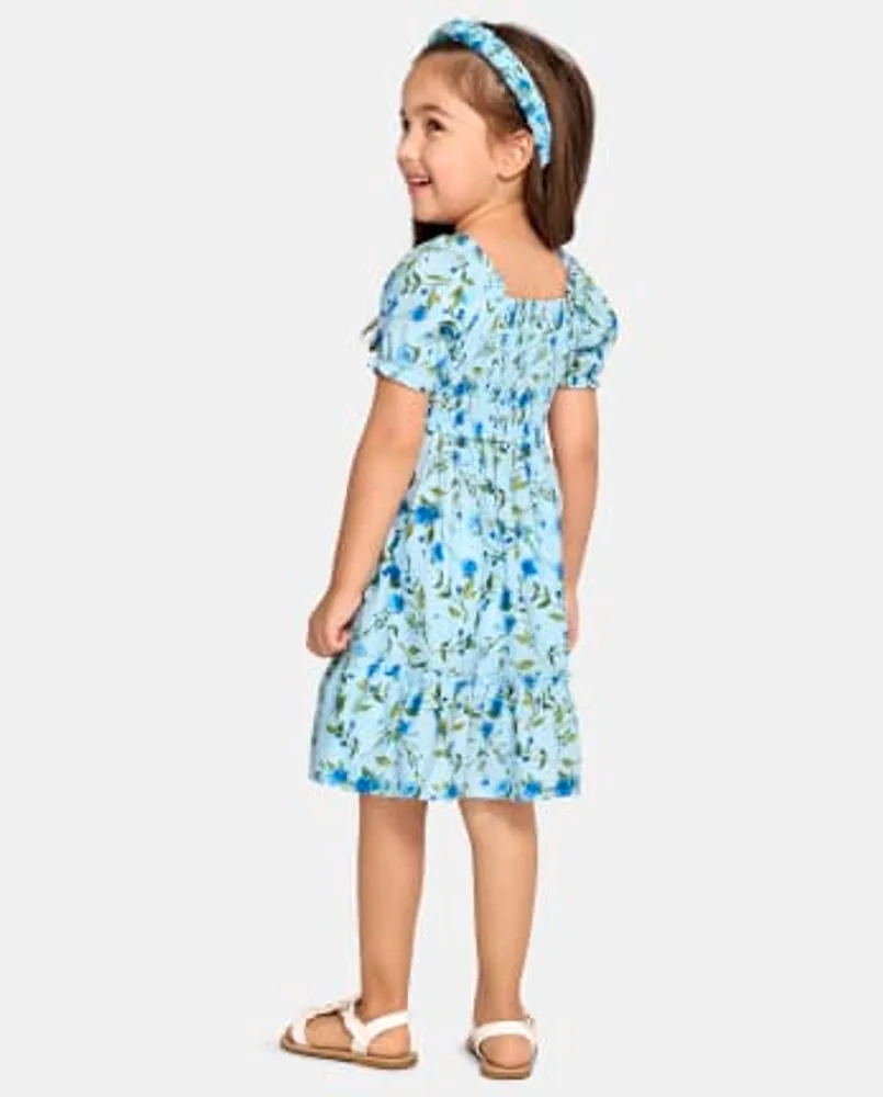 Toddler Girls Mommy And Me Floral Ruffle Dress