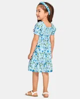 Toddler Girls Mommy And Me Floral Ruffle Dress