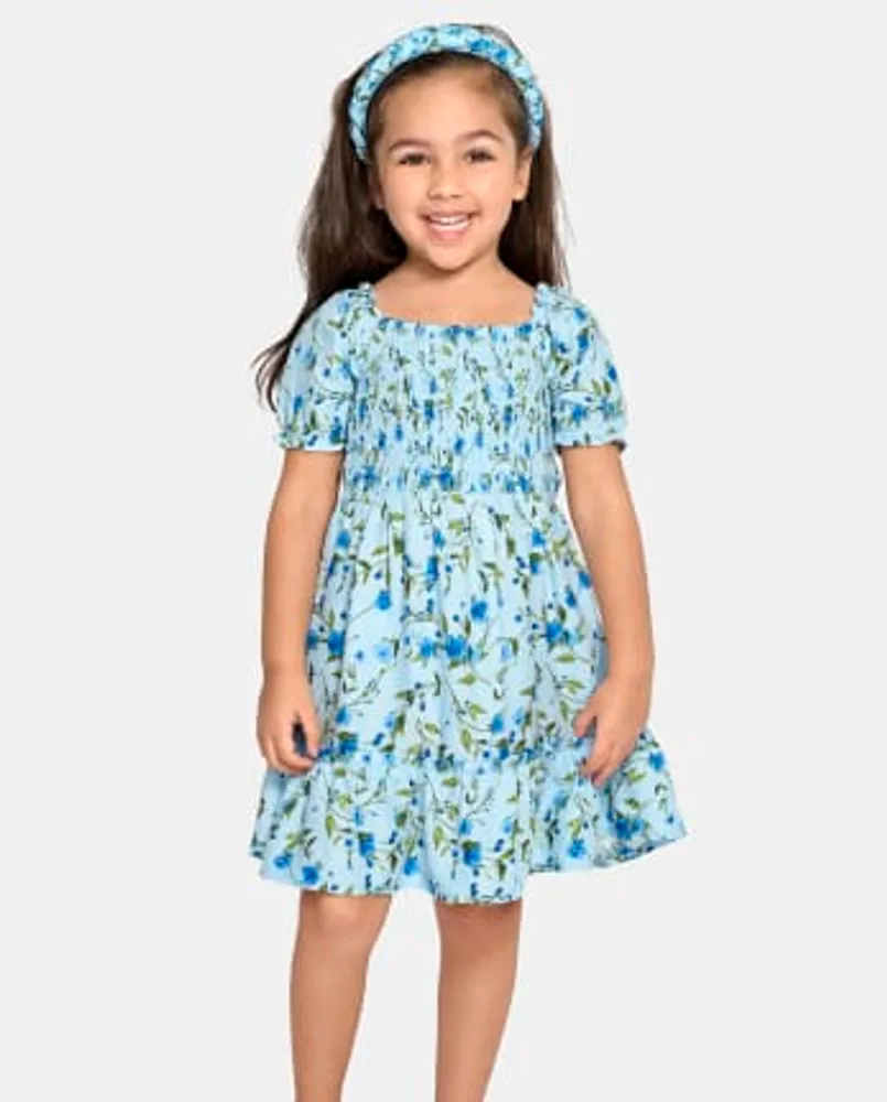 Toddler Girls Mommy And Me Floral Ruffle Dress