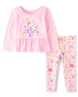 Toddler Girls Bunny 2-Piece Outfit Set