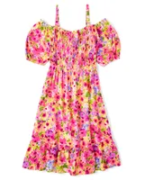 Womens Mommy And Me Floral Ruffle Dress