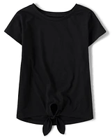 Girls Tie-Front Top