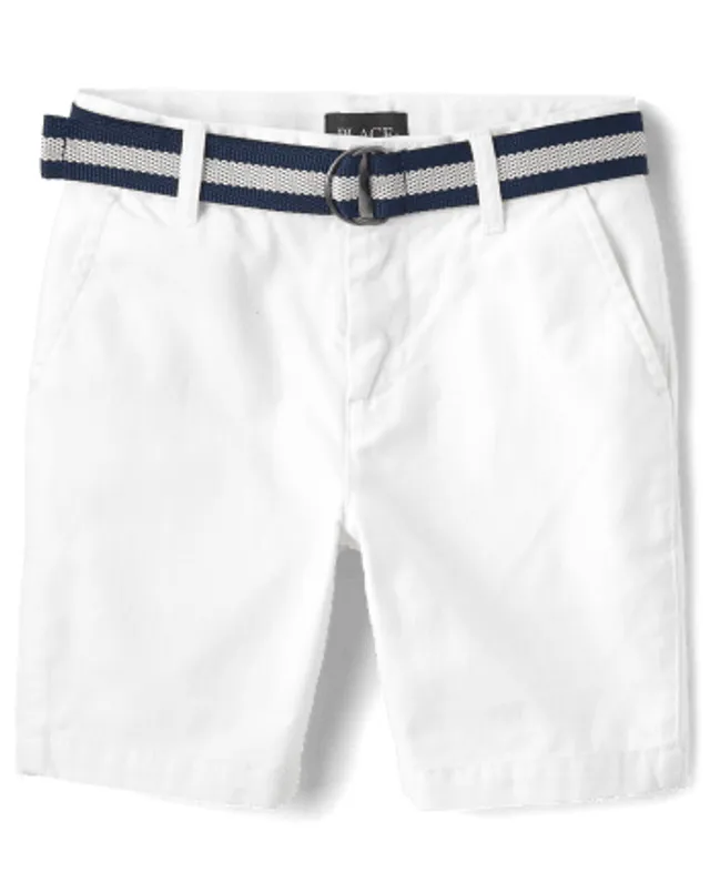 Boys Belted Chino Shorts  The Children's Place - WHIRLWIND