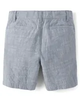 Short chino texturé pour garçon