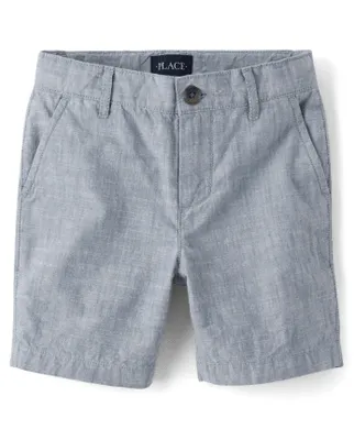 Boys Textured Chino Shorts