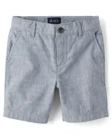 Short chino texturé pour garçon