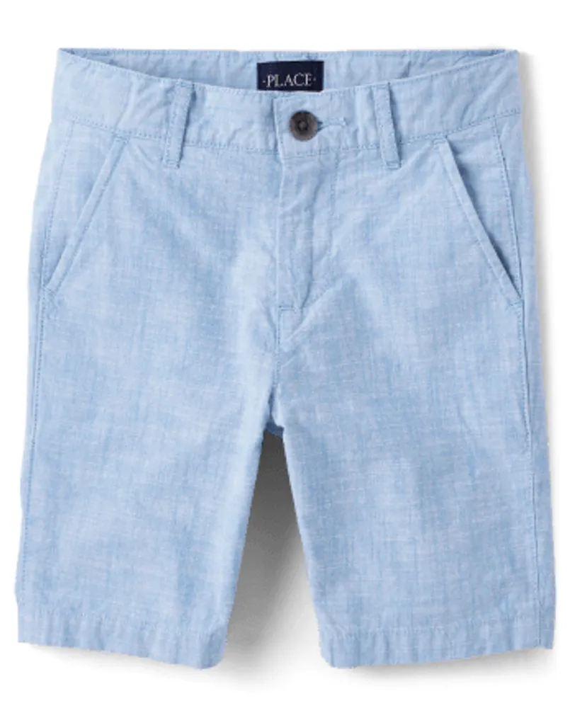 Boys Textured Chino Shorts