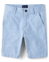 Boys Textured Chino Shorts