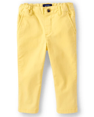 Baby And Toddler Boys Uniform Stretch Straight Chino Pants