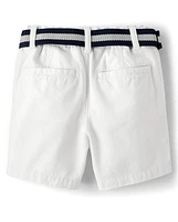 Baby And Toddler Boys Belted Chino Shorts