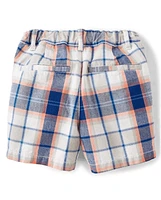 Baby And Toddler Boys Plaid Chino Shorts