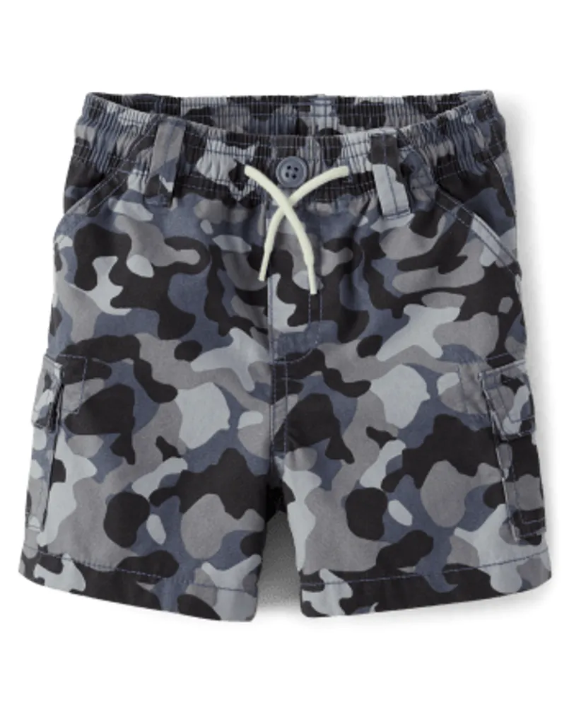 Baby And Toddler Boys Camo Pull On Cargo Shorts