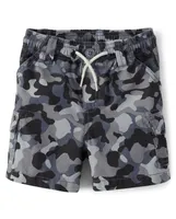 Baby And Toddler Boys Camo Pull On Cargo Shorts