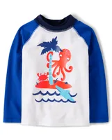 Baby And Toddler Boys Sea Creature Rashguard