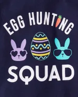 Baby And Toddler Boys Matching Family Egg Hunting Squad Snug Fit Cotton Pajamas