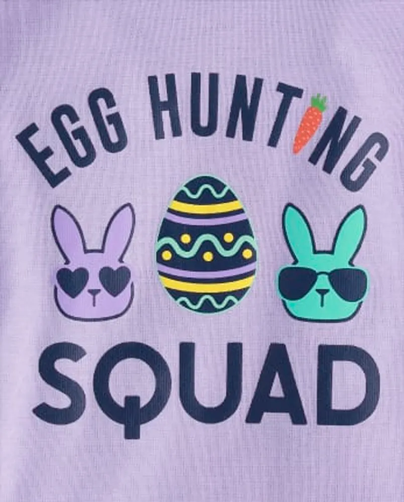 Baby And Toddler Girls Matching Family Egg Hunting Squad Snug Fit Cotton Pajamas