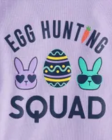 Baby And Toddler Girls Matching Family Egg Hunting Squad Snug Fit Cotton Pajamas