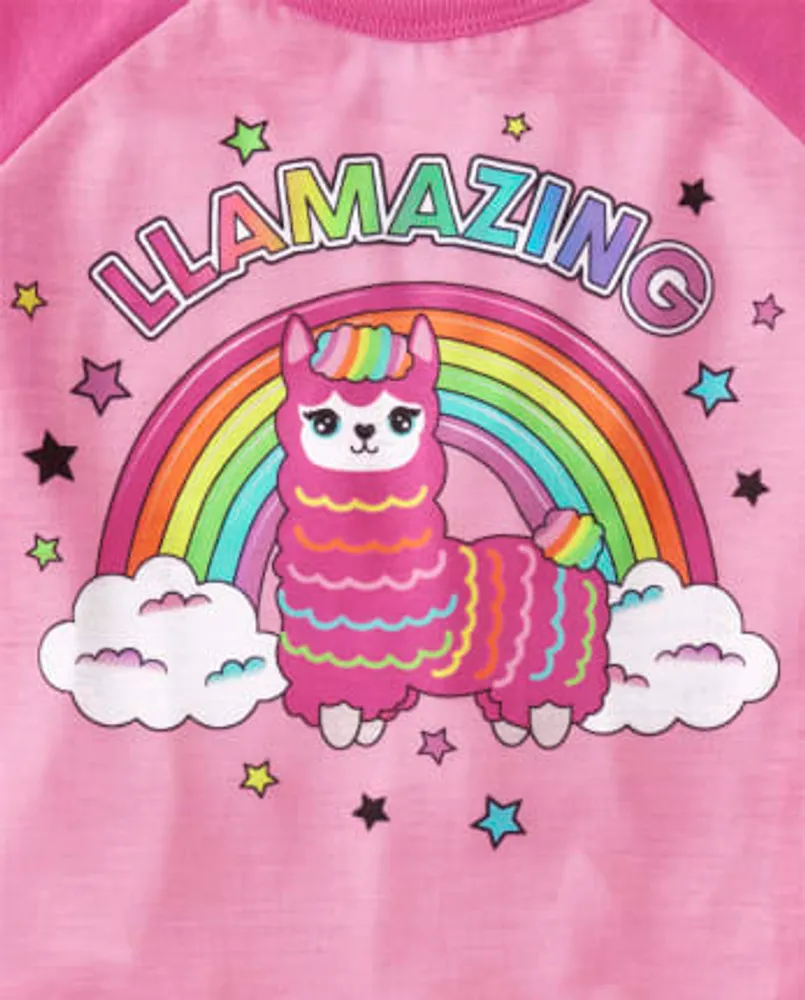 Girls Llama Unicorn Pajamas 2-Pack