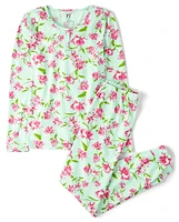 Womens Mommy And Me Floral Cotton Pajamas