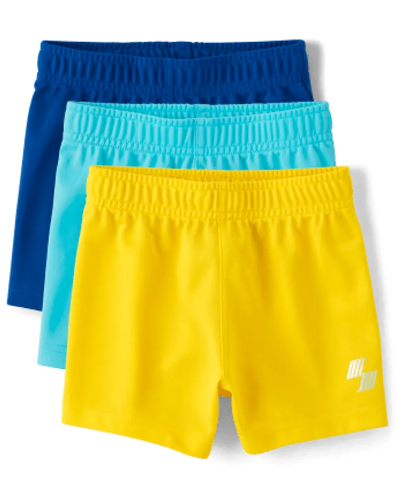 Baby And Toddler Boys Basketball Shorts 3-Pack