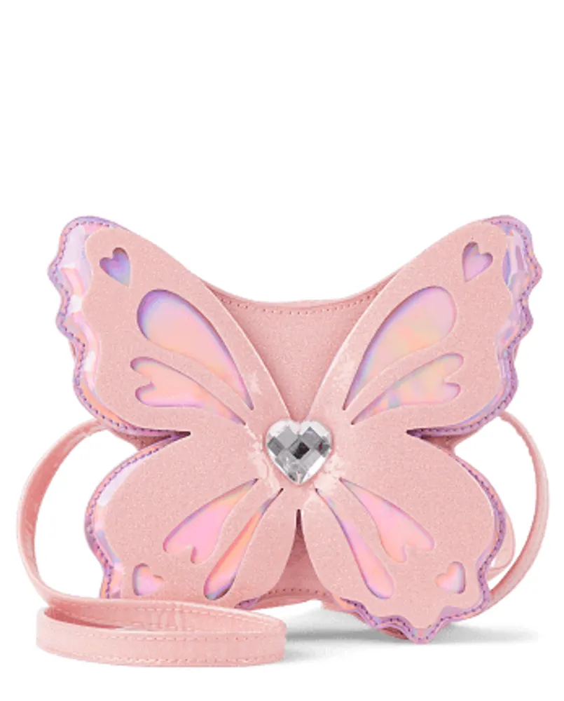 Girls Glitter Butterfly Crossbody Bag