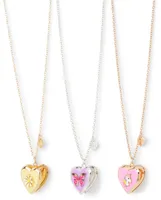 Girls Butterfly BFF Locket Necklace 3-Pack